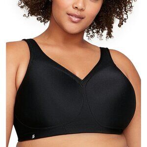 Glamorise Plus Sz 46 G Tan MagicLift Seamless Sports Bra Wireless Shaping